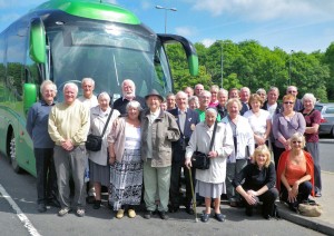 Passengers on the recent battlefields trip included Chorley residents Sister Francis (centre) and Normandy veteran Stan Dickinson (centre left)