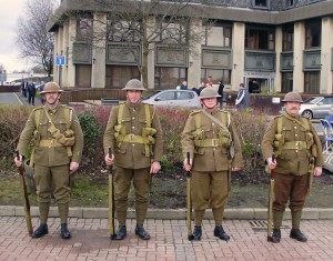 The Manchester Regiment 1914-1918 recreate how the Pals would have looked in World War One