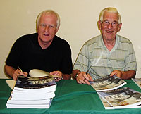 Authors Steve Williams and John Garwood at the launch of their new book