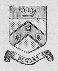 An early example of the correct Chorley crest